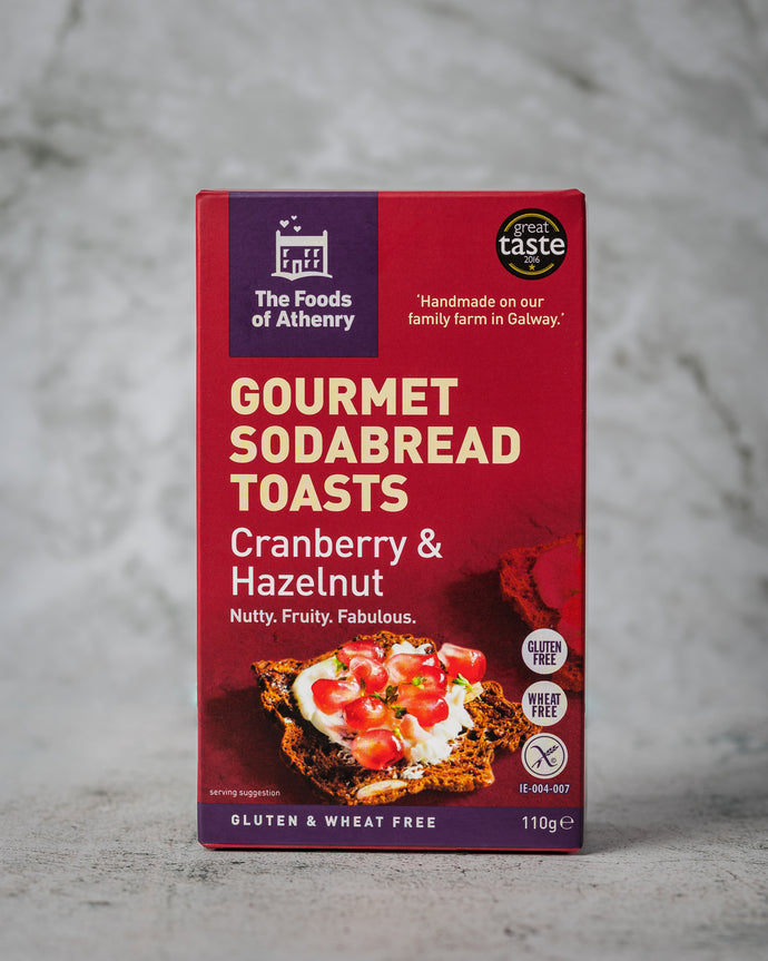 Cranberry & Hazelnut Sodabread Toasts (GF)