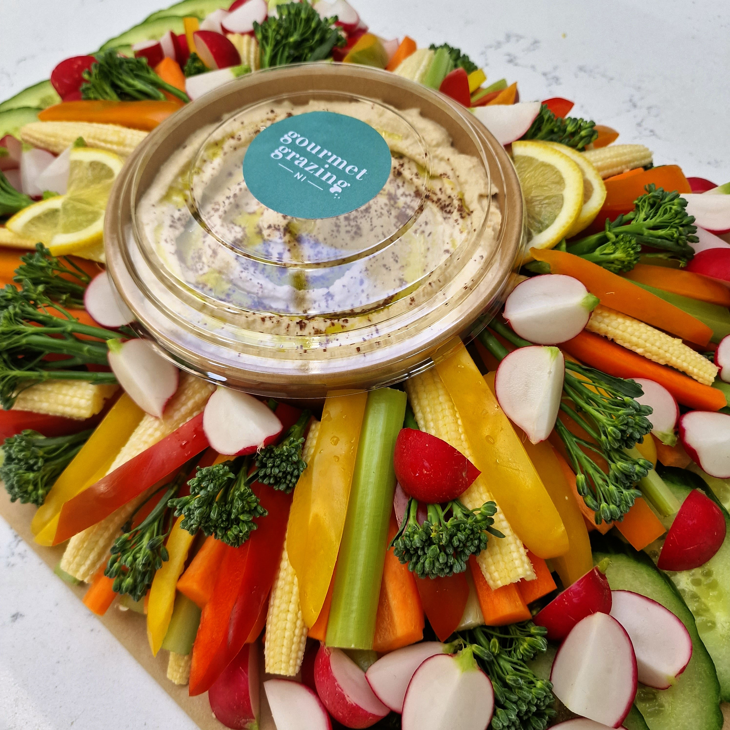 Crudite and Hummus Platter